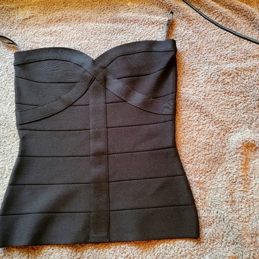 Bebe XS bandage top black